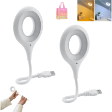 Voice-Controlled USB LED Desk Lamp with Flexible Neck