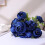 Artificial Peony Bouquet – Navy, 13-Stem, 20.9" 1