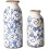 Crackle Glaze Ceramic Bud Vases Set of 2 1