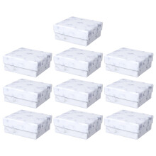 10-Pack Retro Jewelry Boxes 7x7x3cm