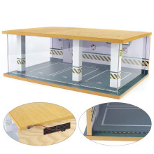 DENEST 1:24 Car Garage Display Box with LED Light