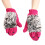 Hedgehog Plush-Lined Winter Mittens, One Size 1