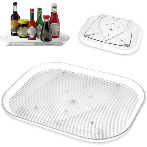 Clear Acrylic Refrigerator Turntable 40 x 30 cm
