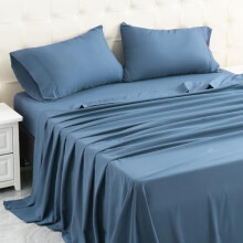 Twin Microfiber Bed Sheet Set, Dark Grey, 3-Piece