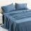 Twin Microfiber Bed Sheet Set, Dark Grey, 3-Piece 1