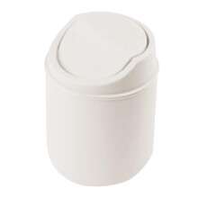 Mini-Mülleimer mit Deckel, weiß, 1 Stück