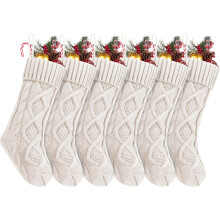Personalised Knitted Christmas Stockings 18" x 5" (2/4/6