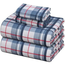 Cal King Flannel Sheet Set 4-Piece Deep Pocket