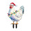 Light-Up Chicken Garden Stake, Plastic Rooster Decor 1