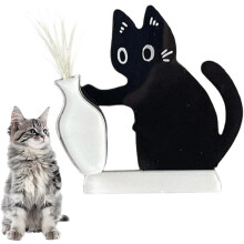 Cat Whisker Holder Vase Acrylic Fridge Magnet (1 pc)