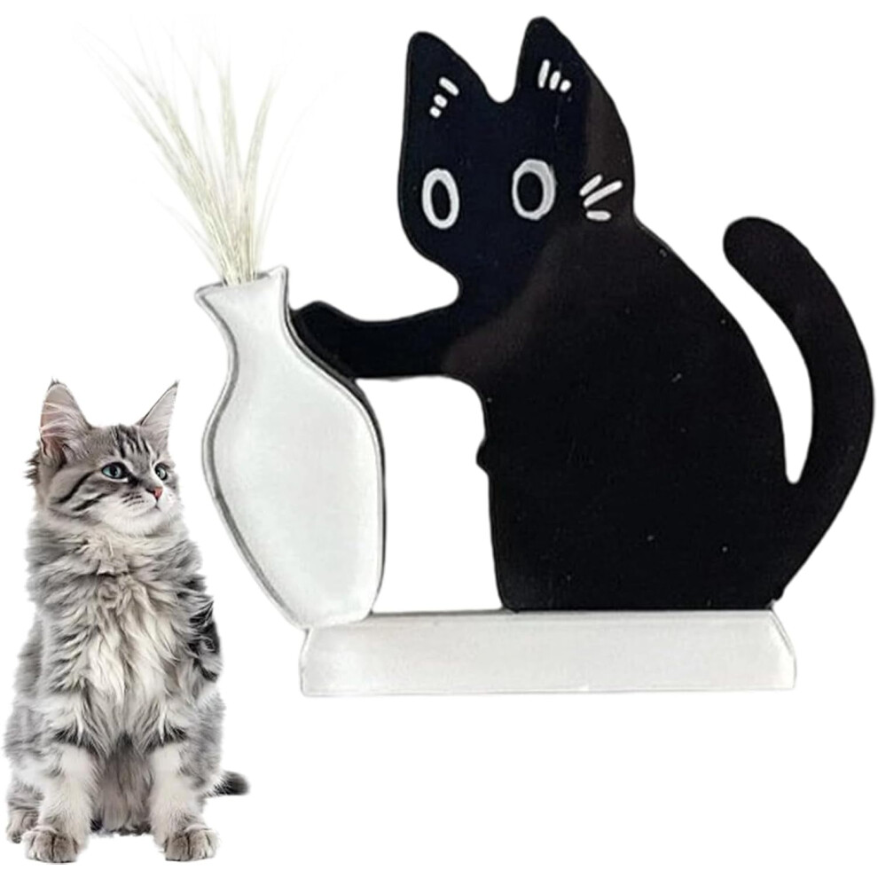 Cat Whisker Holder Vase Acrylic Fridge Magnet (1 Pc) 9377112821092