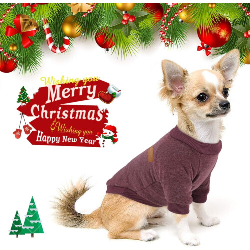 Pull polaire classique pour chiens de petite et moyenne taille 2