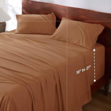 Deep Pocket Queen Sheet Set 100% Polyester 4-Pc