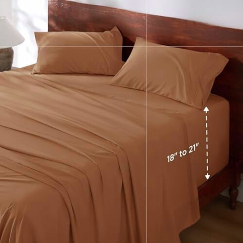 Deep Pocket Queen Sheet Set 100% Polyester 4-Pc