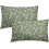 Conjunto de 2 capas de almofada vintage com estampa floral, 45x45cm (18x18 polegadas). 1