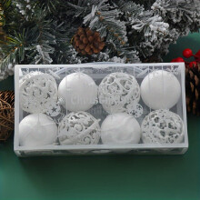 8-Piece Hollow Plastic Ornament Set