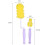 2Pièces Brosse De Bébé Violet Silicone 360 Rotation Nettoyage 2