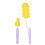 2Pièces Brosse De Bébé Violet Silicone 360 Rotation Nettoyage 5