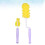 2Pièces Brosse De Bébé Violet Silicone 360 Rotation Nettoyage 8