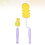 2Pièces Brosse De Bébé Violet Silicone 360 Rotation Nettoyage 9