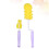 2Pièces Brosse De Bébé Violet Silicone 360 Rotation Nettoyage 11