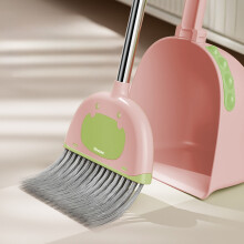 Balai et pelle pour enfants, manche en acier inoxydable, 56 cm