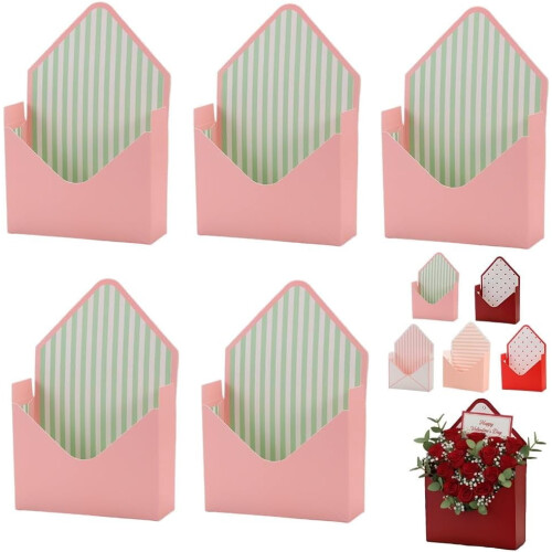 Valentine Envelope Box Red Love Design 1 Pack