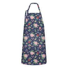 Pioneer Flower Floral Apron Cotton-Linen 33x27 Inch