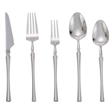 Dessertgabeln aus Edelstahl mit langem Griff, 4er-Pack