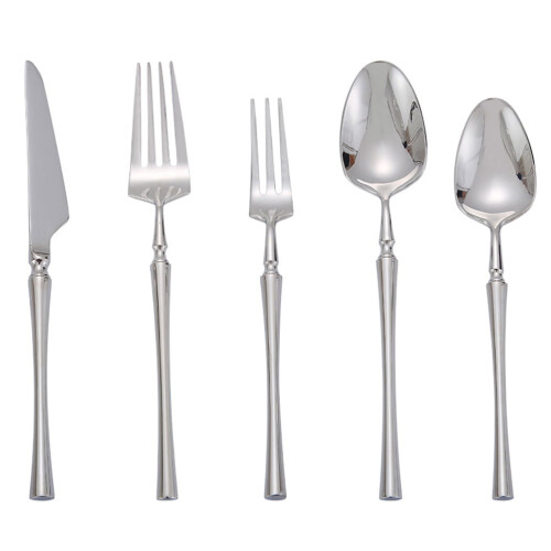 Stainless Steel Dessert Fork with Long Handle, 4-Pack