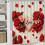 Roses Love Pattern Polyester Shower Curtain 70.8" x 70.8" 1