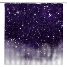 Starry Sky Shower Curtain 72x72 in Polyester