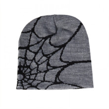 Herren-Strickmütze, Grau, Einheitsgröße