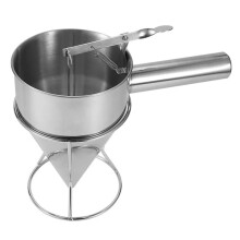 600ml Cone-Shaped Stainless Steel Funnel Dispenser Dough Pancake Dispenser Octopus Fish Home Kitchen BakingTools