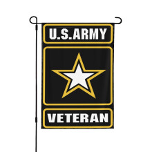 US Army Veteran Garden Flag 12.5 x 18 in Double-Sided