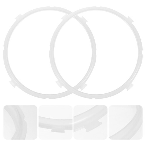 Silikon tetningsringer for trykkokere (2-pakning)