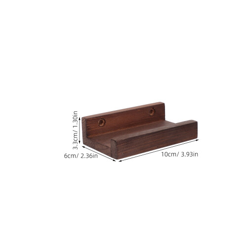 6Pièces Range-Vinyles Bois Robuste Étagères Décoratives Marron 1