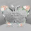 Placa de mesa em acrílico com borboleta para a mãe – 15x1,5cm, 1