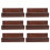 6Pièces Range-Vinyles Bois Robuste Étagères Décoratives Marron 10