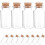 Mini Glass Vials with Cork Stoppers, Transparent, 12 pcs 1