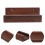 6Pièces Range-Vinyles Bois Robuste Étagères Décoratives Marron 11