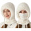 Set composto da berretto, sciarpa e maschera in maglia per donna (1 pezzo) 1