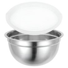 Roestvrijstalen mengkom met deksel, 25 cm