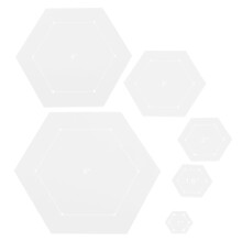 Quilting stencil set transparent 6 pcs