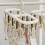Folding Socks Drying Rack with 12 Clips Beige 1