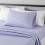 Microfiber Bed Sheet Set 3-Piece Blue Damask 1