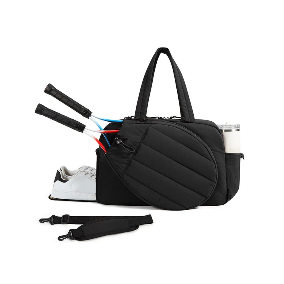 Tauoh Tennis Bag Badminton Rackets Bag Large Storage Outdoor Travel Sports Training Shoulder Bag Pickleball Paddle Handbag B