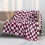 Checkered Flannel Blanket, Black and White, 100 x 70 cm 1