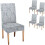 Modern Damask Chair Covers Set of 4 1