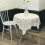 White Lace Rectangular Tablecloth 60x60cm 4